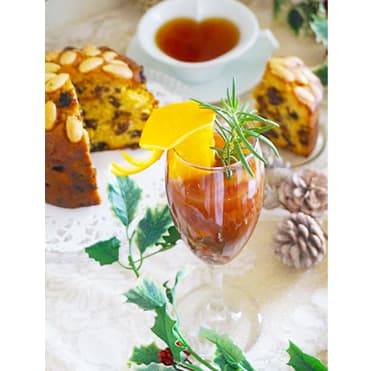 焼き菓子と紅茶の写真