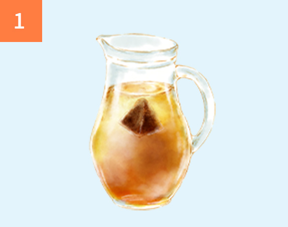 ジャムを製氷機で凍らせる様子