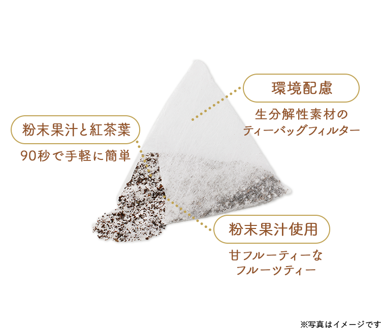 お湯だけで本格ミルクティー。日東紅茶ミルクとけだすティーバッグ